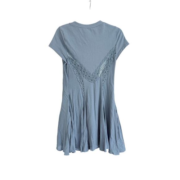NWT $128 Free People Cruz Mini Dress Blue Size Small - Picture 6 of 6